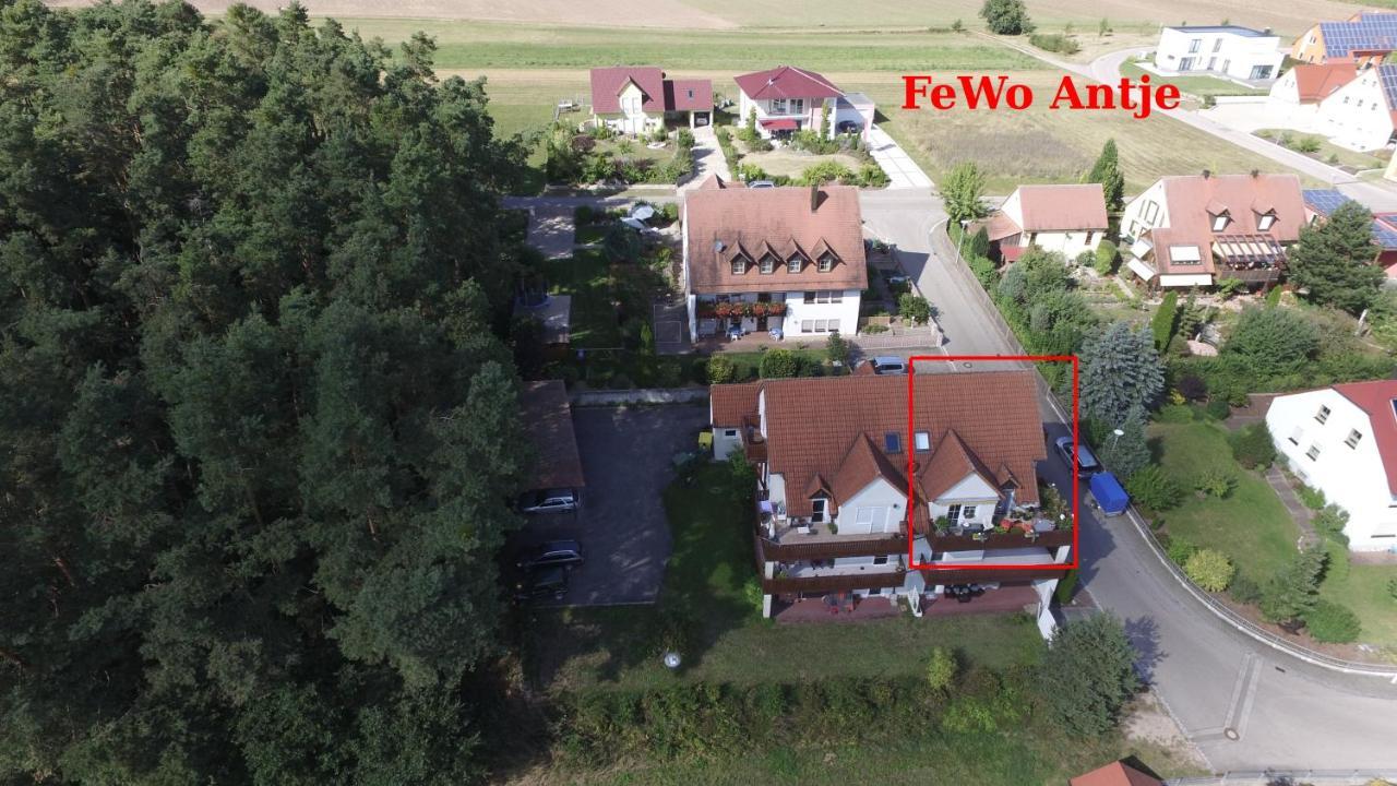 Ferienwohnung Fränkisches Seenland - FeWo Antje Mitteleschenbach Buitenkant foto